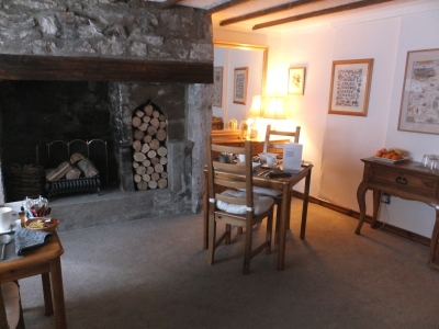 Comfortable dining area for breakfast